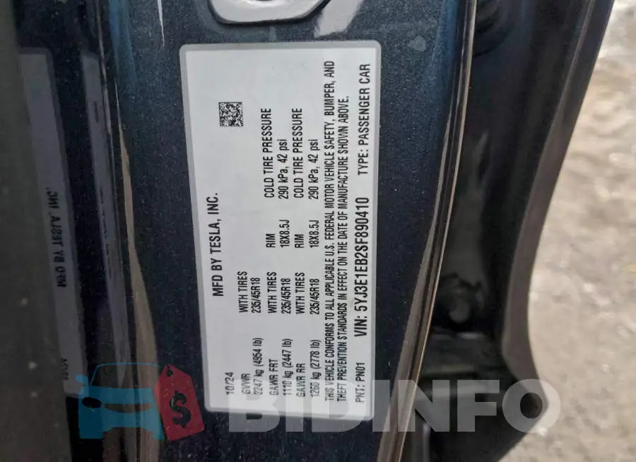5YJ3E1EB2SF890410 Photo# 12