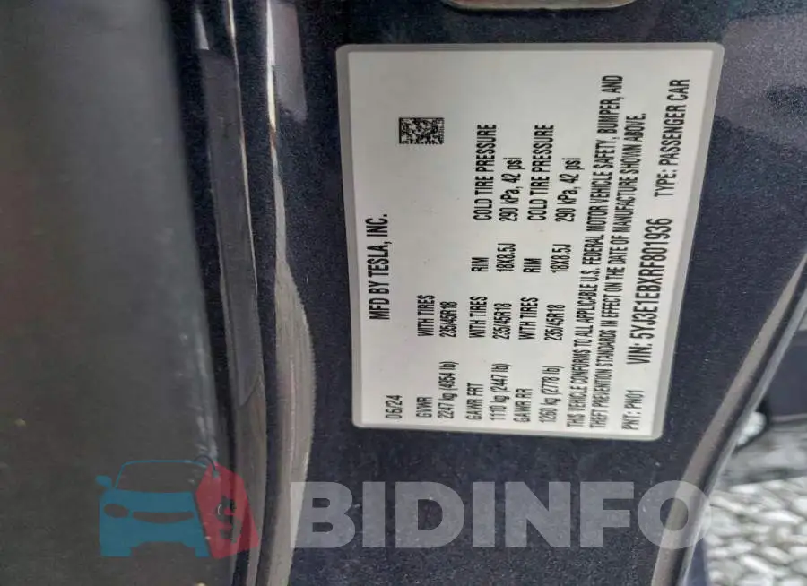 5YJ3E1EBXRF801936 Photo# 12