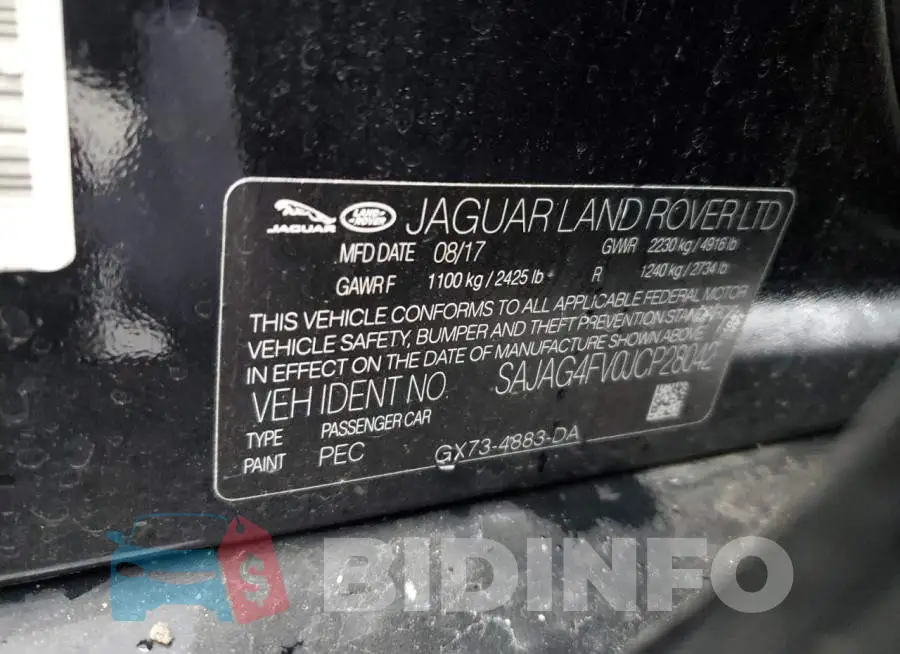SAJAG4FV0JCP28042 Photo# 13