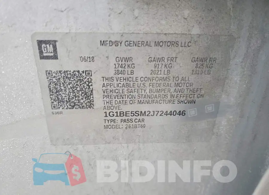 1G1BE5SM2J7244046 Photo# 12