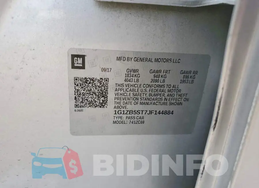 1G1ZB5ST7JF144884 Photo# 10