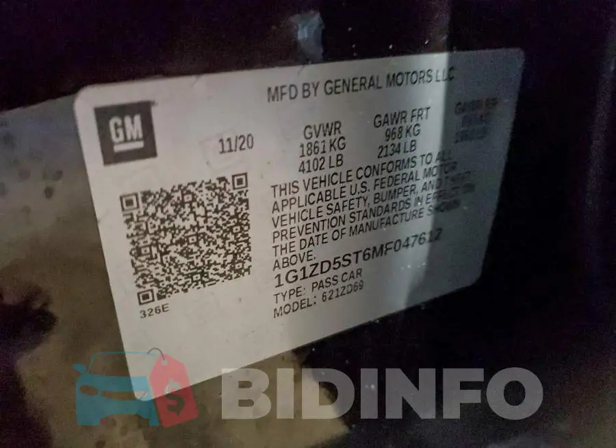1G1ZD5ST6MF047612 Photo# 12