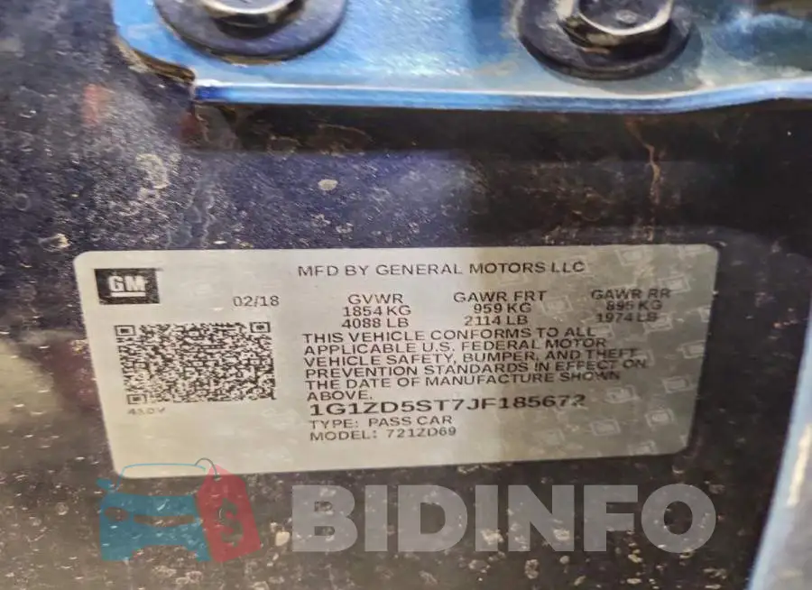 1G1ZD5ST7JF185672 Photo# 13