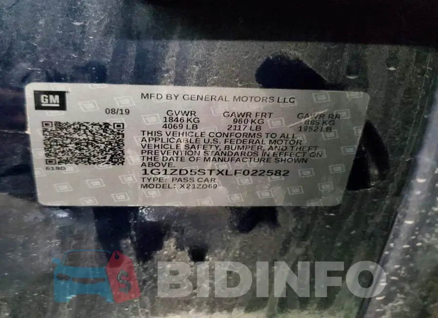 1G1ZD5STXLF022582 Photo# 12