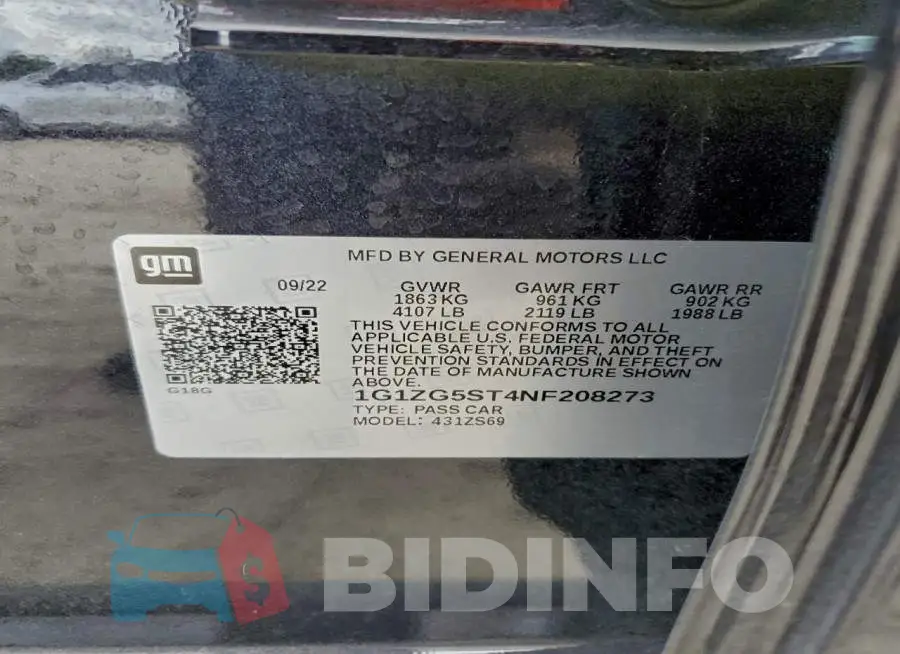 1G1ZG5ST4NF208273 Photo# 13