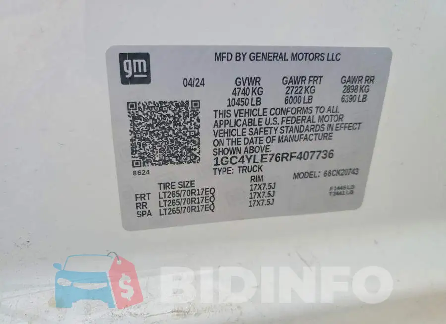 1GC4YLE76RF407736 Photo# 12