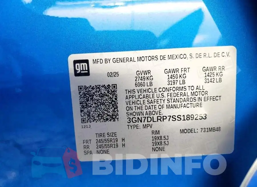 3GN7DLRP7SS189253 Photo# 12