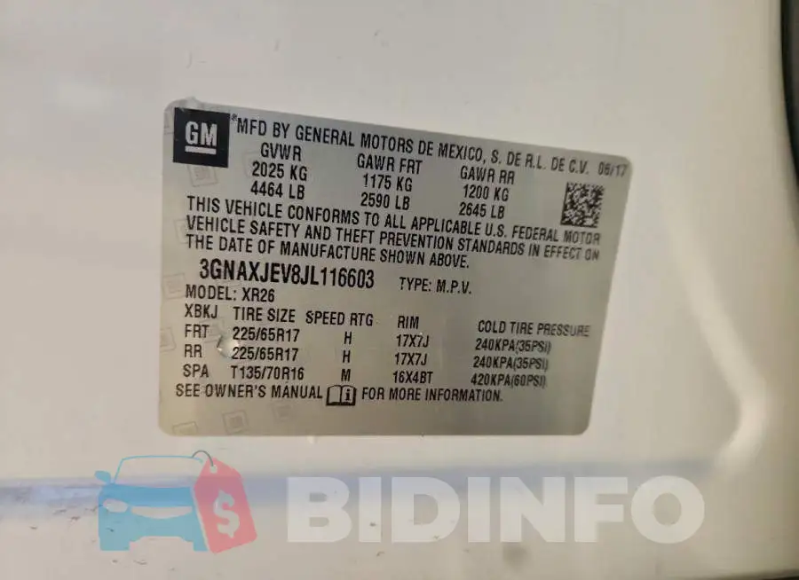 3GNAXJEV8JL116603 Photo# 12