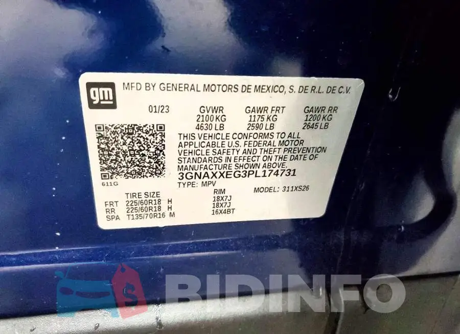 3GNAXXEG3PL174731 Photo# 13