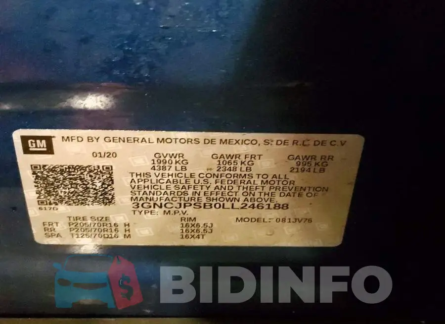 3GNCJPSB0LL246188 Photo# 13