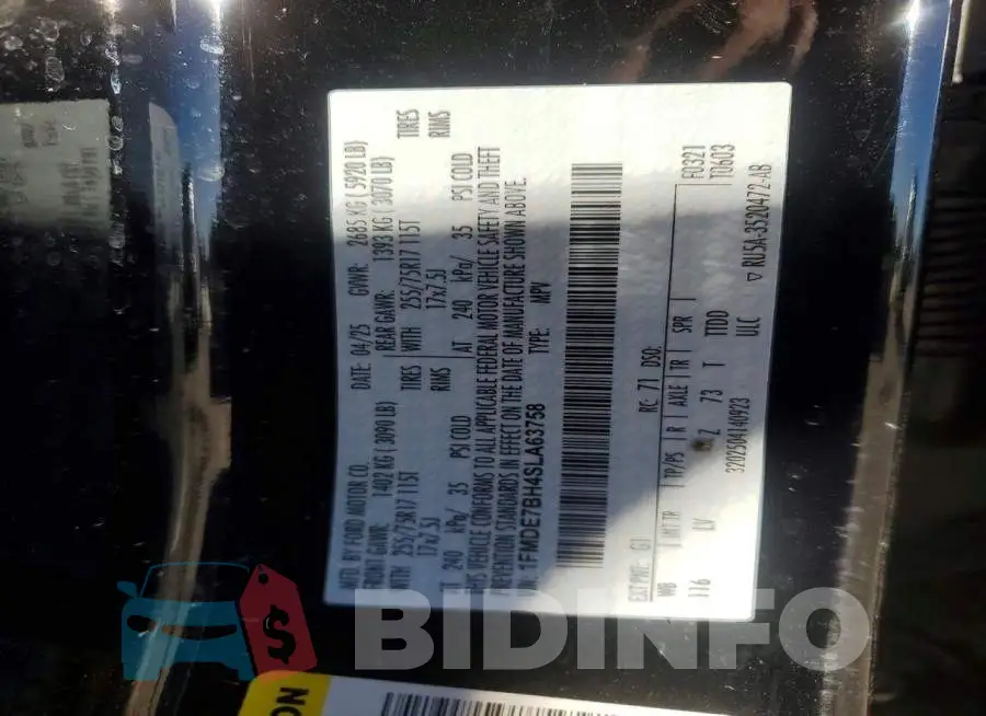 1FMDE7BH4SLA63758 Photo# 14
