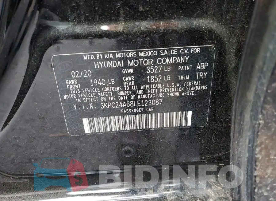 3KPC24A68LE123087 Photo# 13