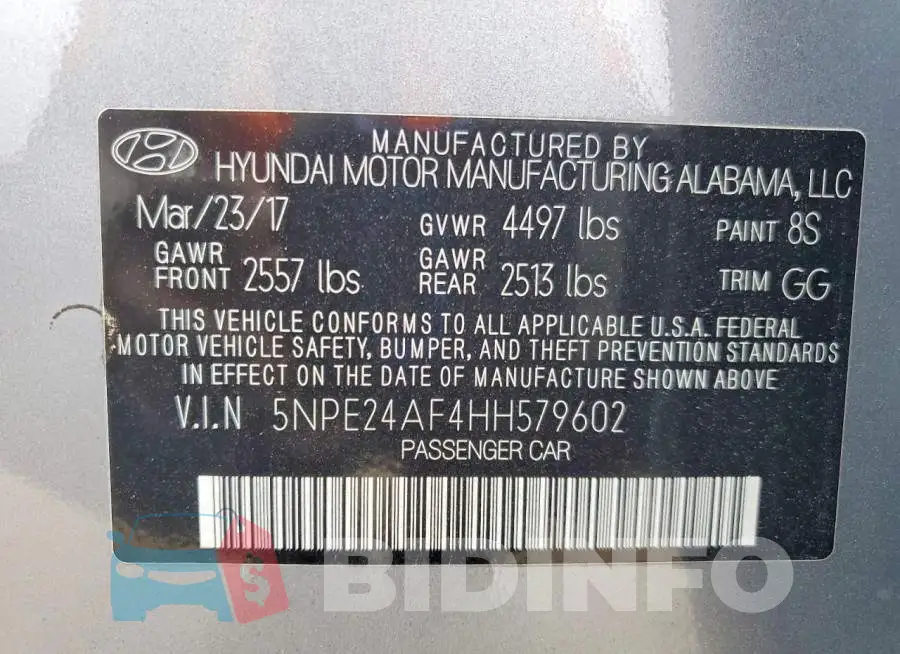 5NPE24AF4HH579602 Photo# 12
