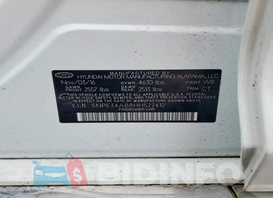 5NPE34AB8HH522412 Photo# 12