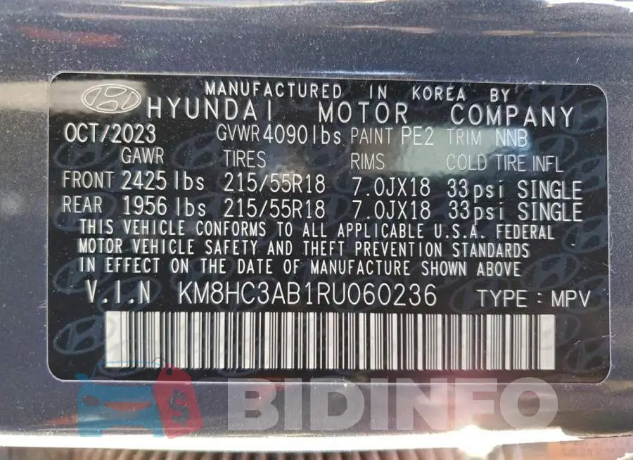 KM8HC3AB1RU060236 Photo# 13