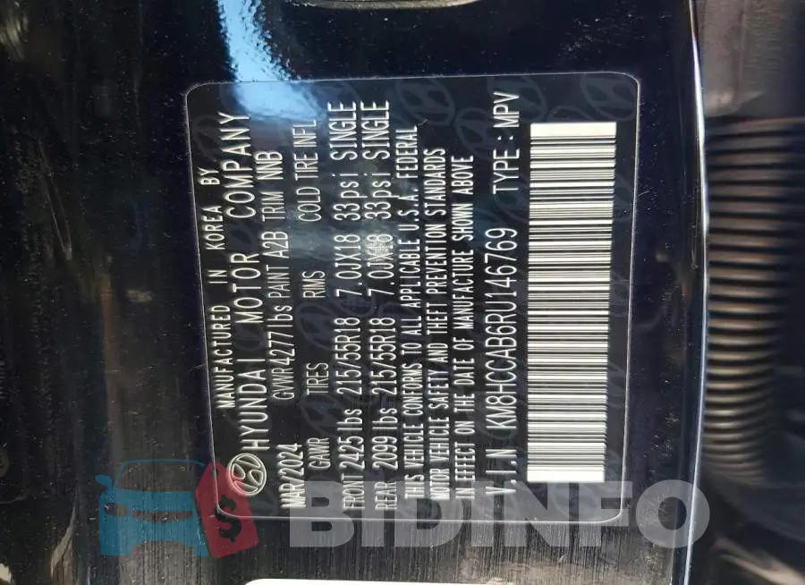 KM8HCCAB6RU146769 Photo# 14