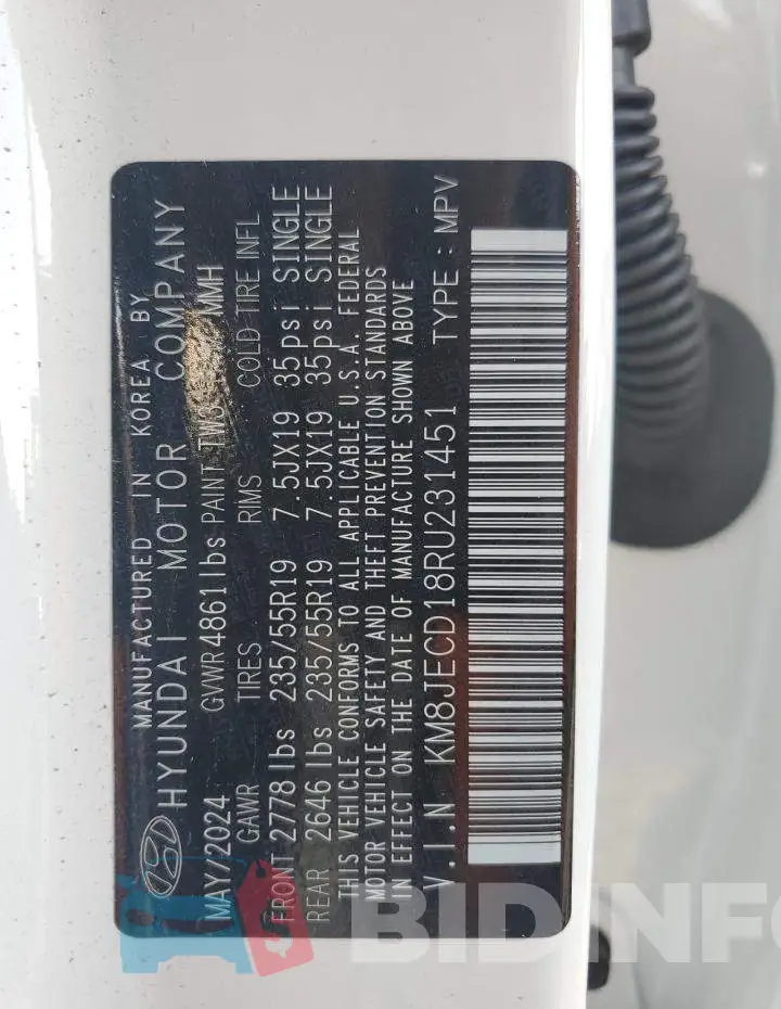 KM8JECD18RU231451 Photo# 12