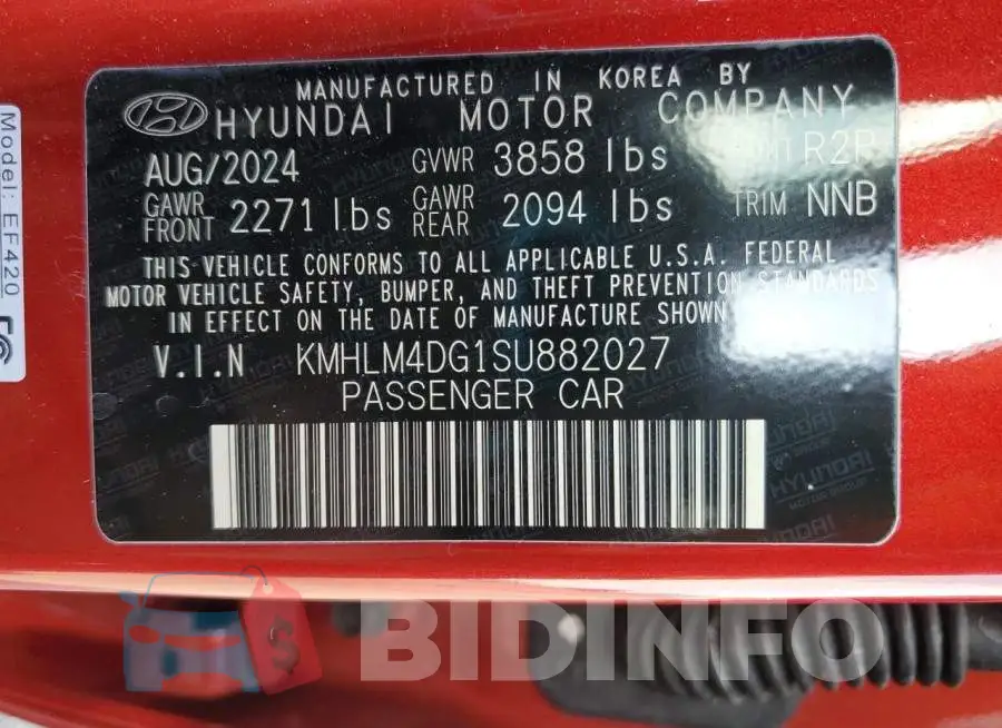 KMHLM4DG1SU882027 Photo# 13
