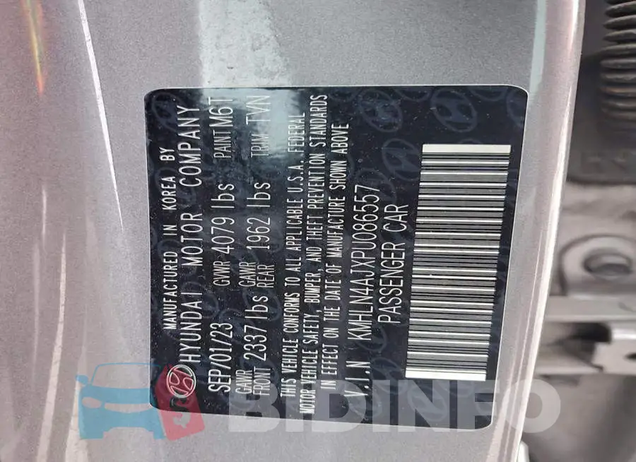 KMHLN4AJXPU086557 Photo# 12