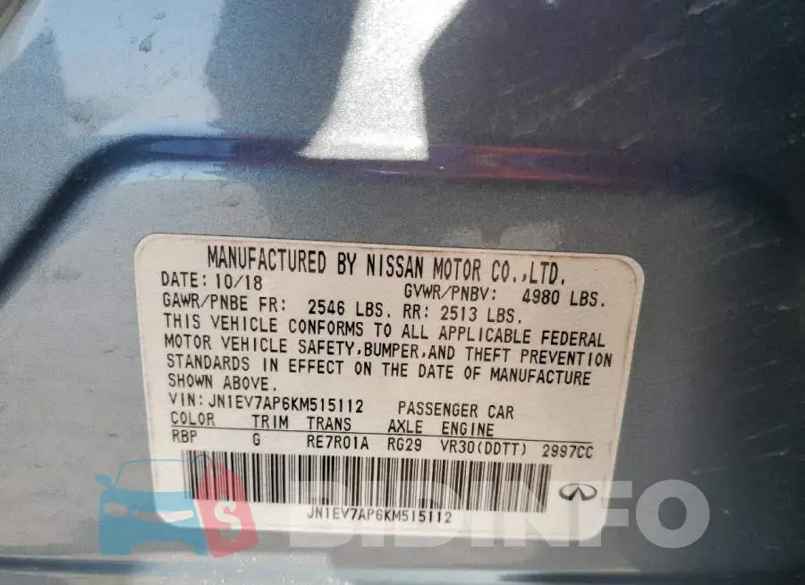 JN1EV7AP6KM515112 Photo# 12