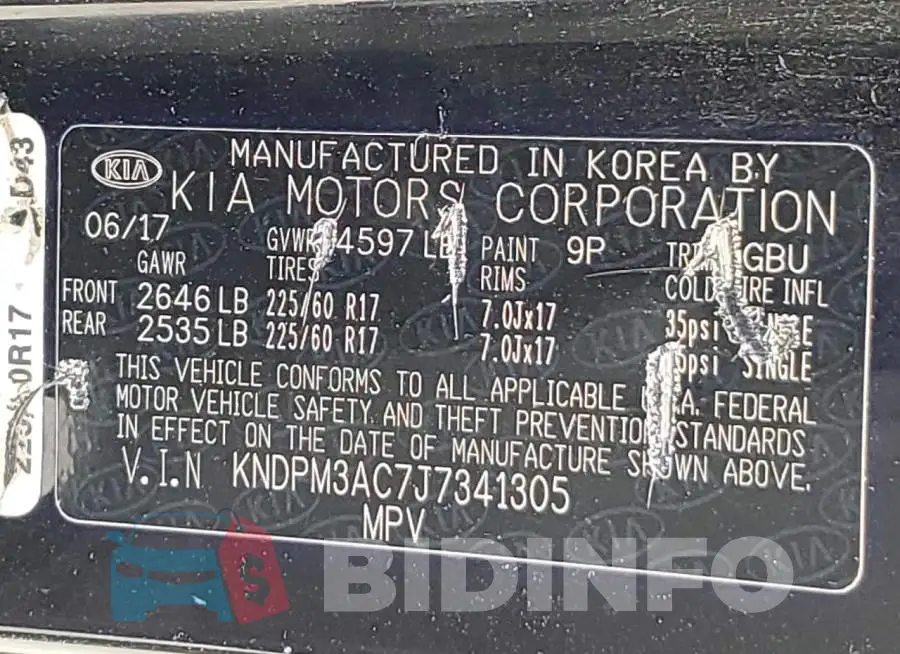 KNDPM3AC7J7341305 Photo# 13