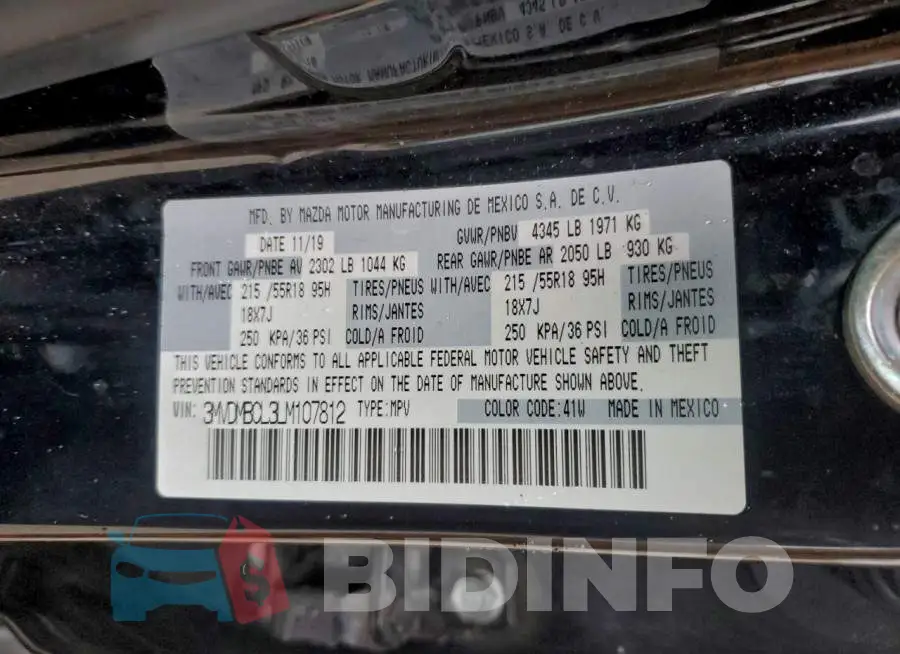 3MVDMBCL3LM107812 Photo# 14