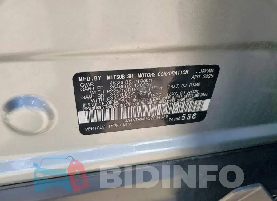 JA4ATWAA5SZ034028 Photo# 12
