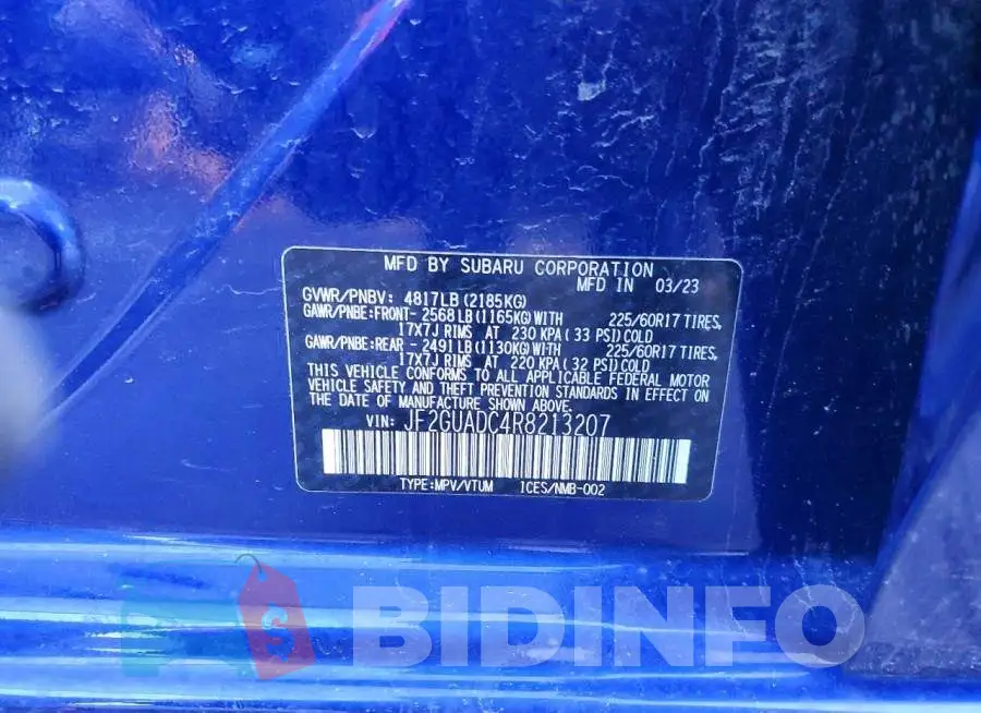 JF2GUADC4R8213207 Photo# 13