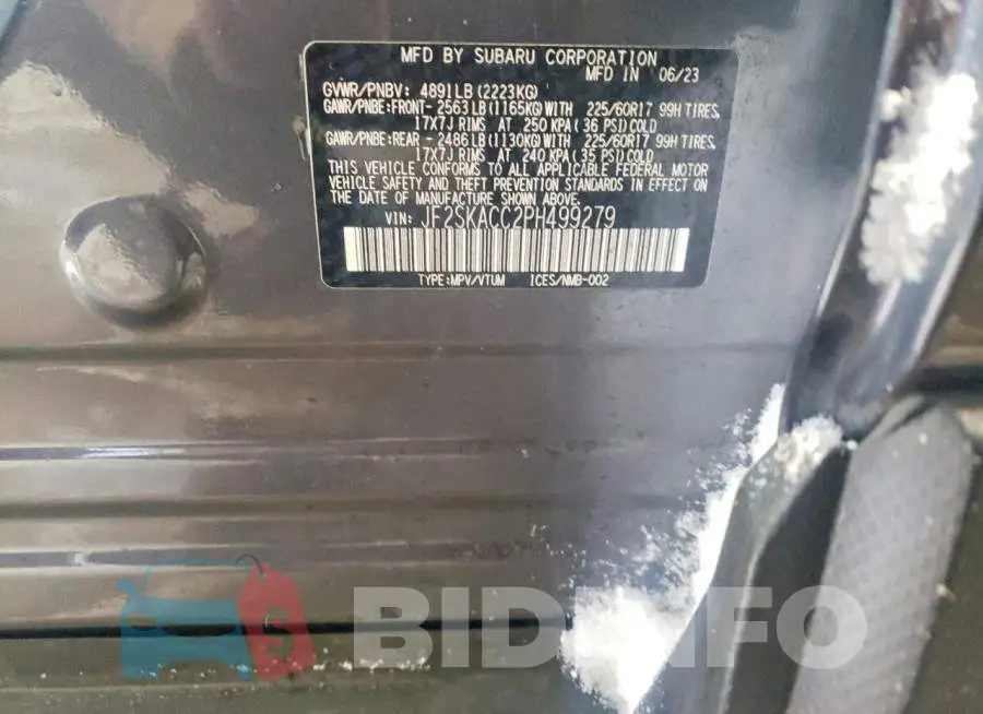 JF2SKACC2PH499279 Photo# 14