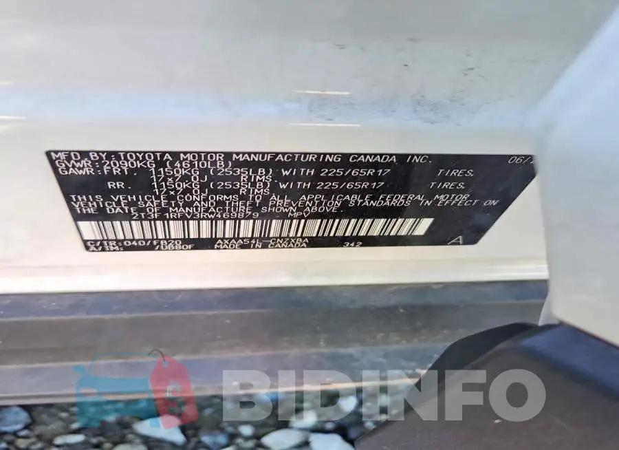 2T3F1RFV3RW469879 Photo# 14