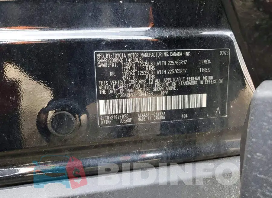 2T3G1RFV3PC344156 Photo# 14