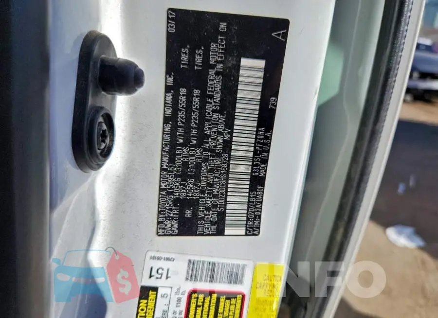 5TDDZ3DC8HS168328 Photo# 14