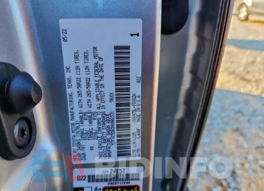 5TFVC5DB3NX002331 Photo# 12