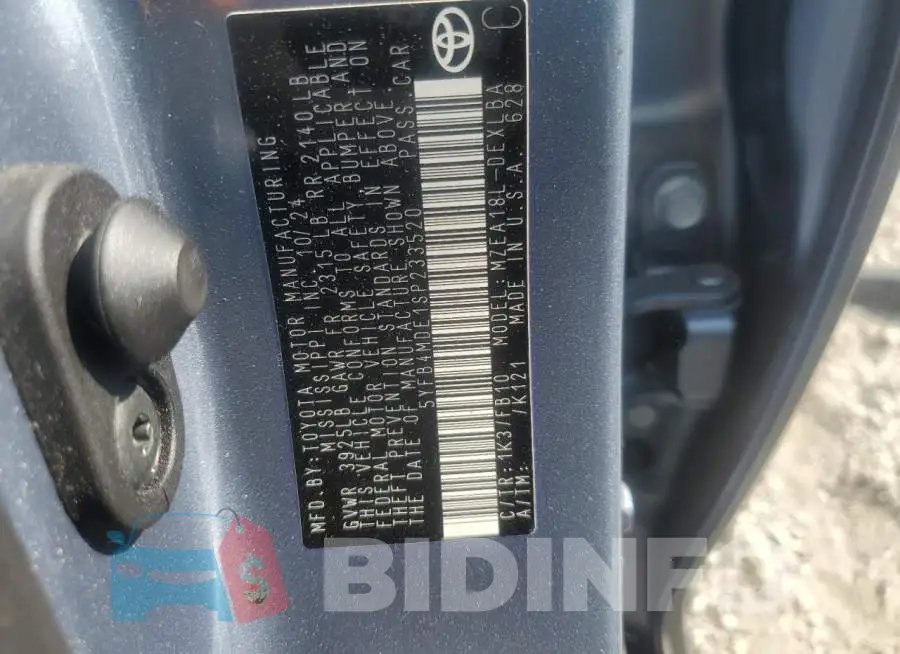 5YFB4MDE1SP233520 Photo# 13