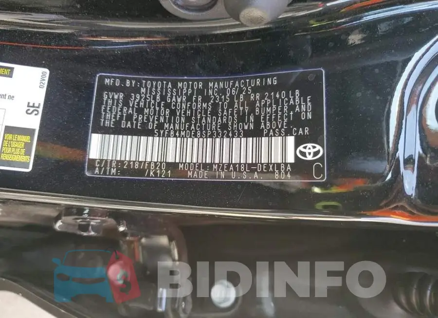 5YFB4MDE8SP332433 Photo# 12