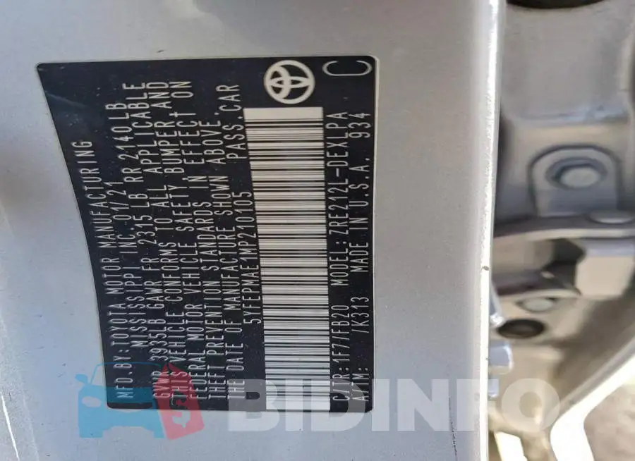 5YFEPMAE1MP210105 Photo# 13
