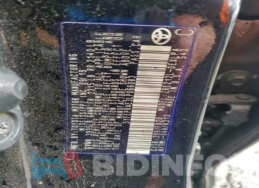 5YFEPRAE3LP066083 Photo# 12