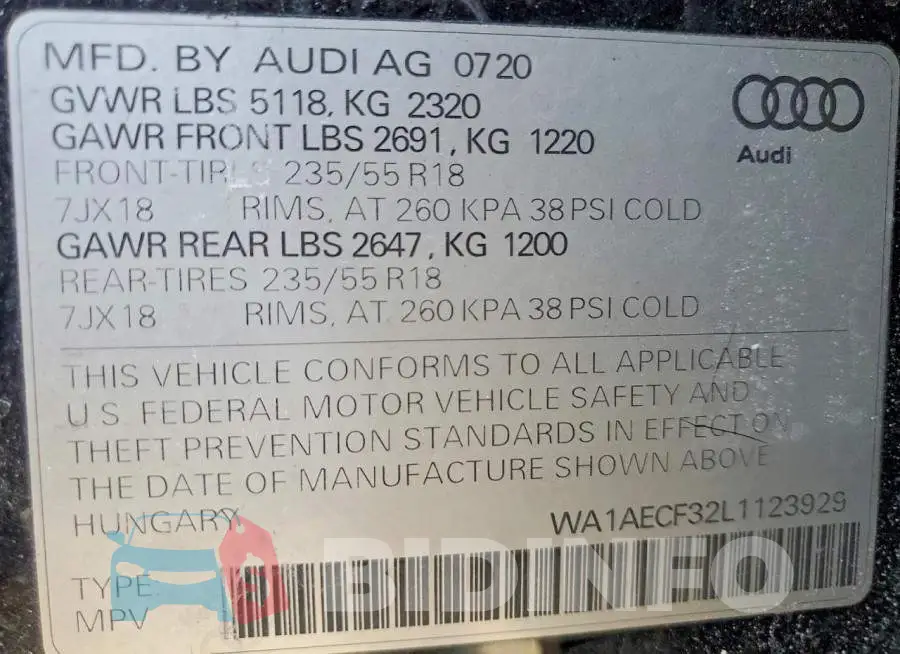 WA1AECF32L1123929 Photo# 13