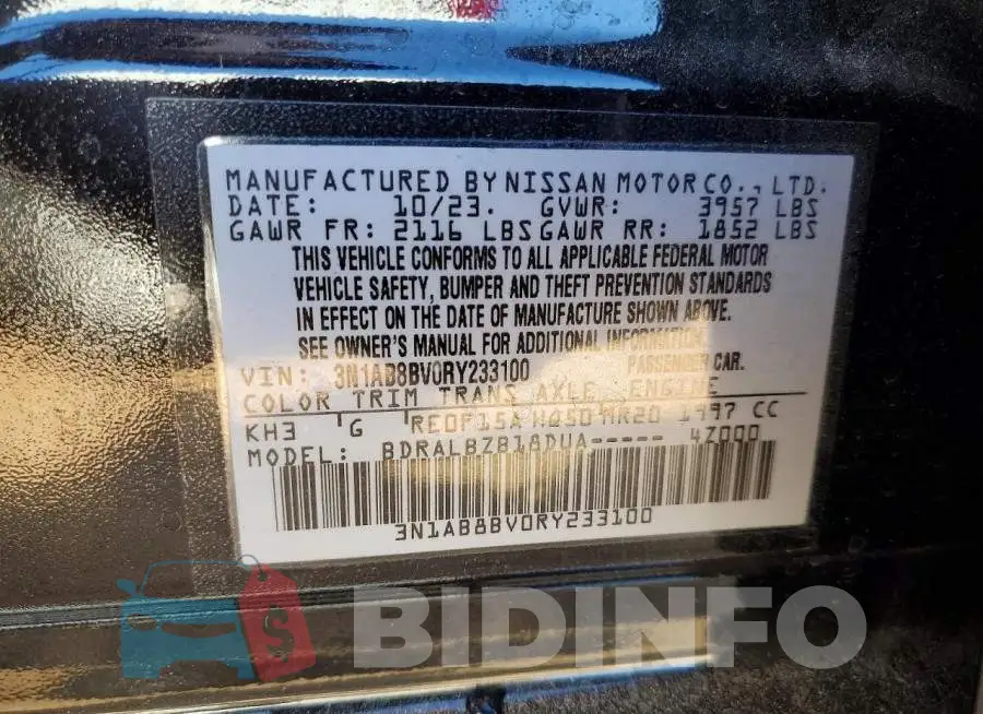 3N1AB8BV0RY233100 Photo# 12