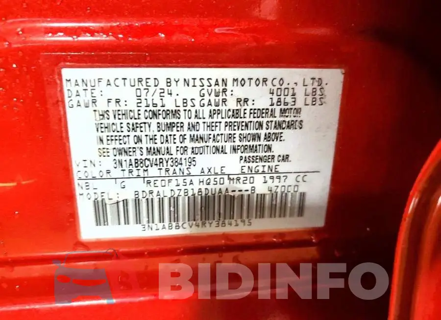 3N1AB8CV4RY384195 Photo# 12