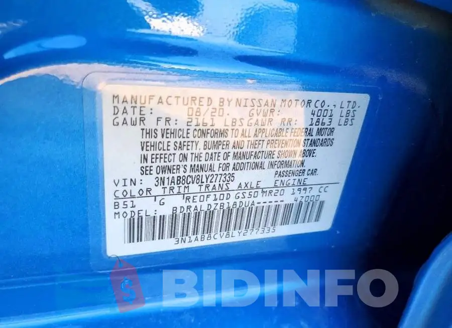 3N1AB8CV8LY277335 Photo# 12