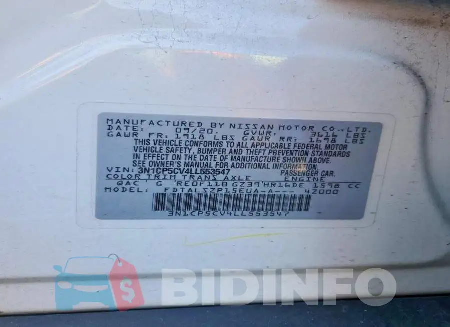 3N1CP5CV4LL553547 Photo# 12