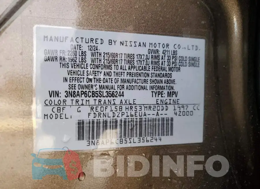 3N8AP6CB5SL356244 Photo# 14