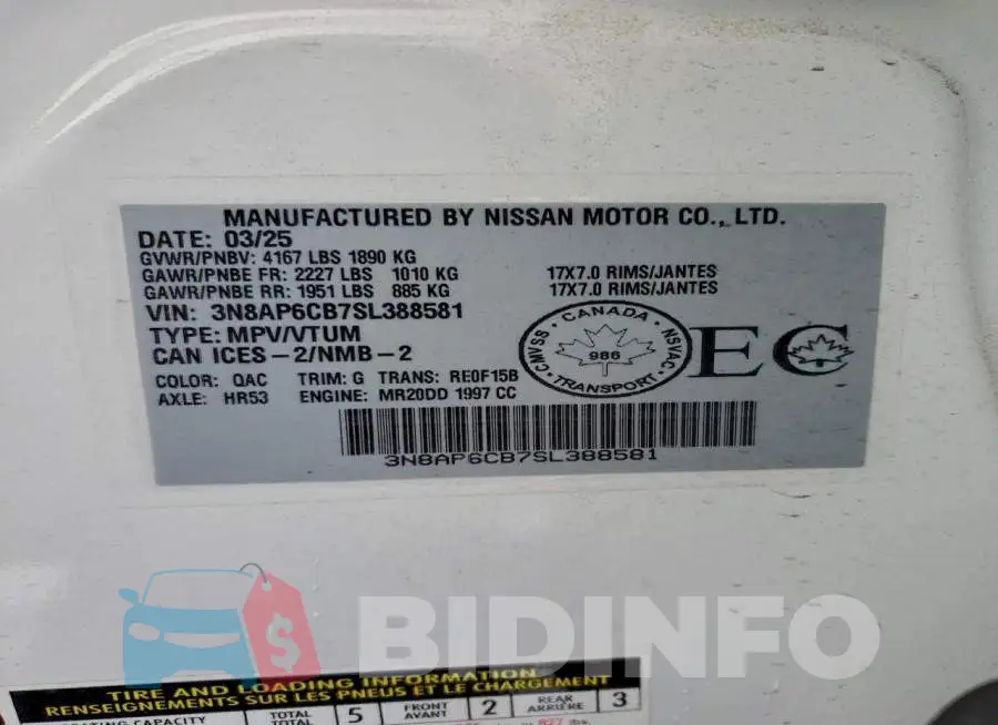 3N8AP6CB7SL388581 Photo# 13