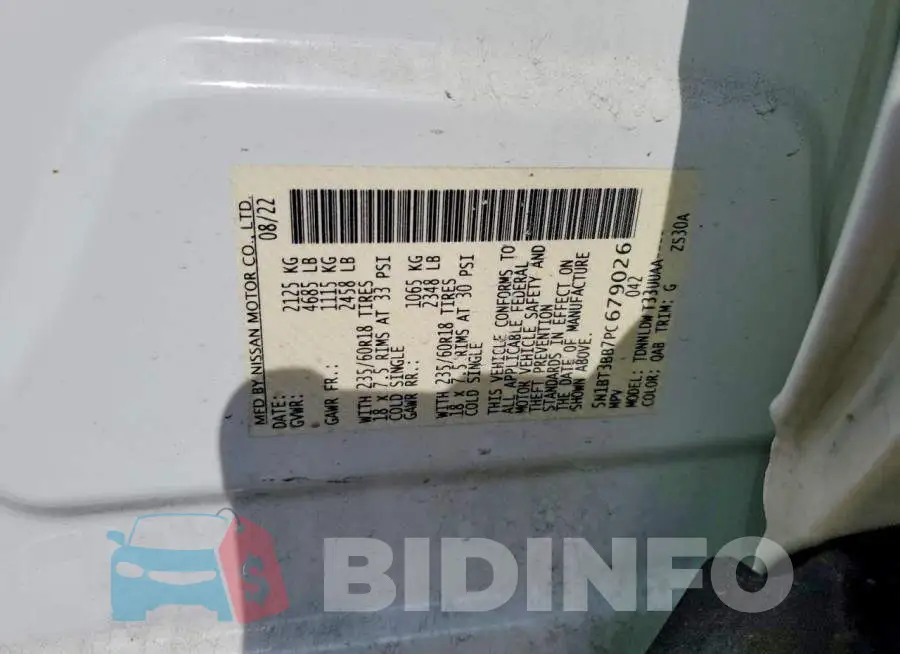 5N1BT3BB7PC679026 Photo# 13