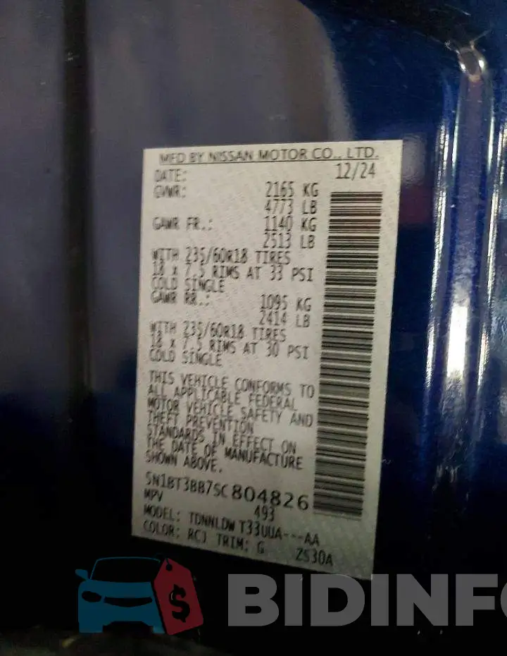 5N1BT3BB7SC804826 Photo# 13
