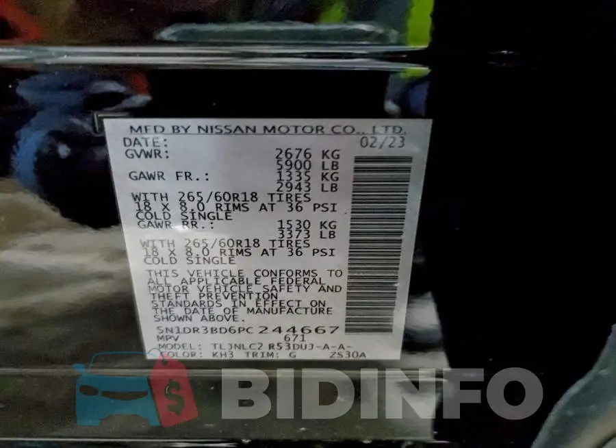 5N1DR3BD6PC244667 Photo# 14