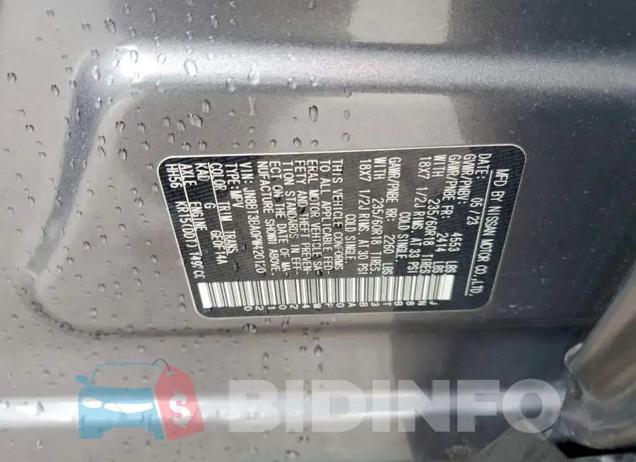 JN8BT3BA0PW420120 Photo# 13