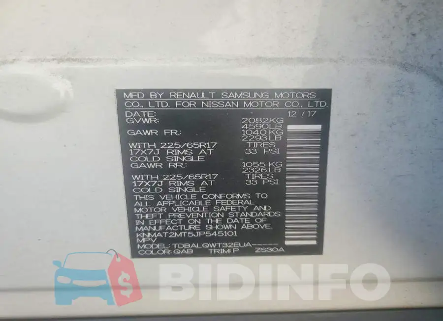 KNMAT2MT5JP545101 Photo# 13