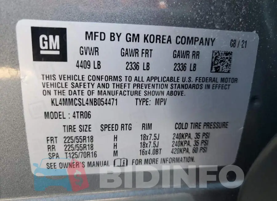 KL4MMCSL4NB054471 Photo# 14